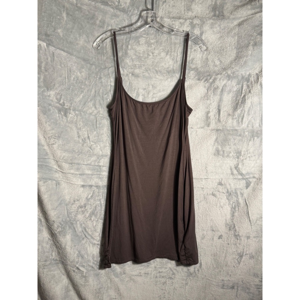Reformation Brown Spaghetti Strap Slip Dress XL Climate Neutral Certified‎